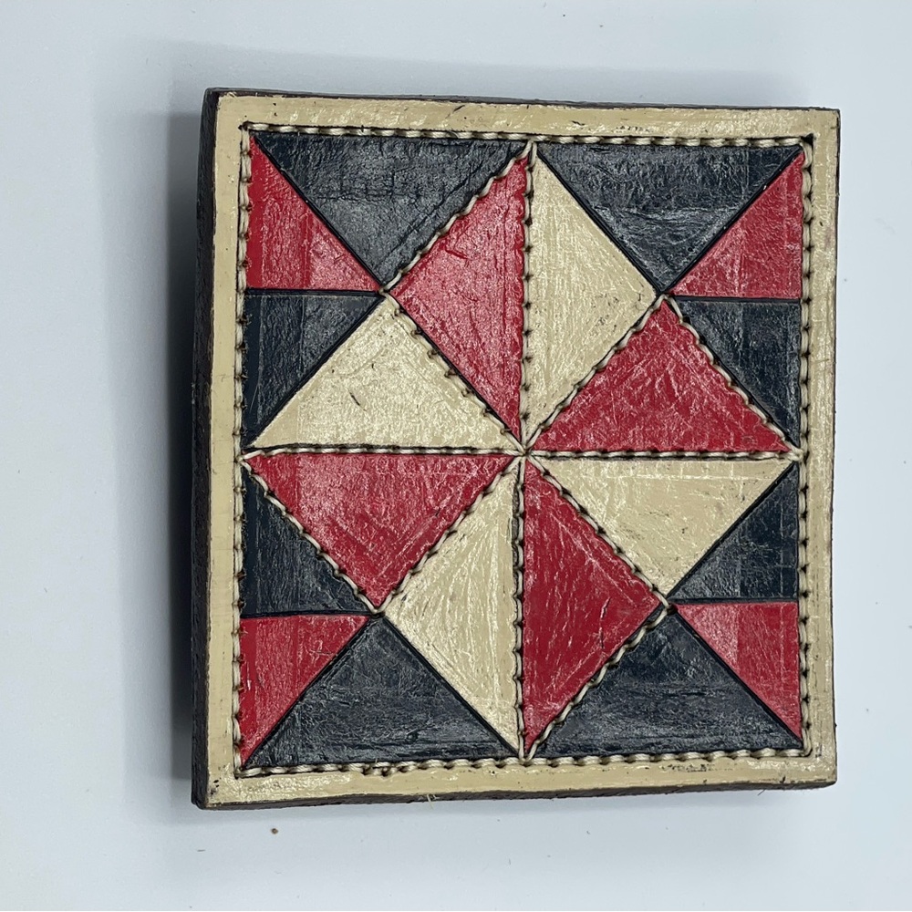 Re-Ride Stories Tri-Color Leather Pin